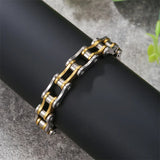 Stainless Steel Biker Chain Bracelet Men's Motorcycle Style Punk Jewelry