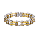 Stainless Steel Biker Chain Bracelet Men's Motorcycle Style Punk Jewelry
