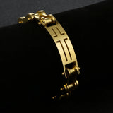 Men's Stainless Steel Biker Chain Bracelet Cross Bracelet SL023