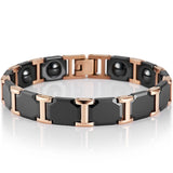 Stainless Steel & Ceramic Couple Bracelet Magnetic Therapy Bracelets