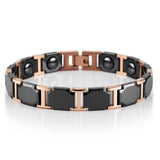Stainless Steel & Ceramic Couple Bracelet Magnetic Therapy Bracelets