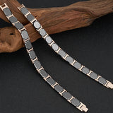 Stainless Steel & Ceramic Couple Bracelet Magnetic Therapy Bracelets