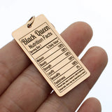 10pcs Stainless Steel Queen Charms Necklace Pendant