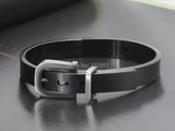 Black-Tone Handcuff Bangle Bracelet 10mm