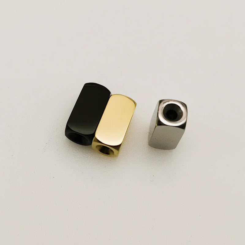 Stainless Steel Blank Bracelet Beads Charms 8*16mm Pendant