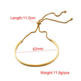 Engrave Gold/Silver Name Plate Bracelet Adjustable Chain 5pcs
