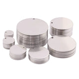Round Stamping Tag Circle Disc Pendants DIY Necklace Bracelet Jewelry Making