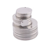 Round Stamping Tag Circle Disc Pendants DIY Necklace Bracelet Jewelry Making