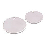 Round Stamping Tag Circle Disc Pendants DIY Necklace Bracelet Jewelry Making