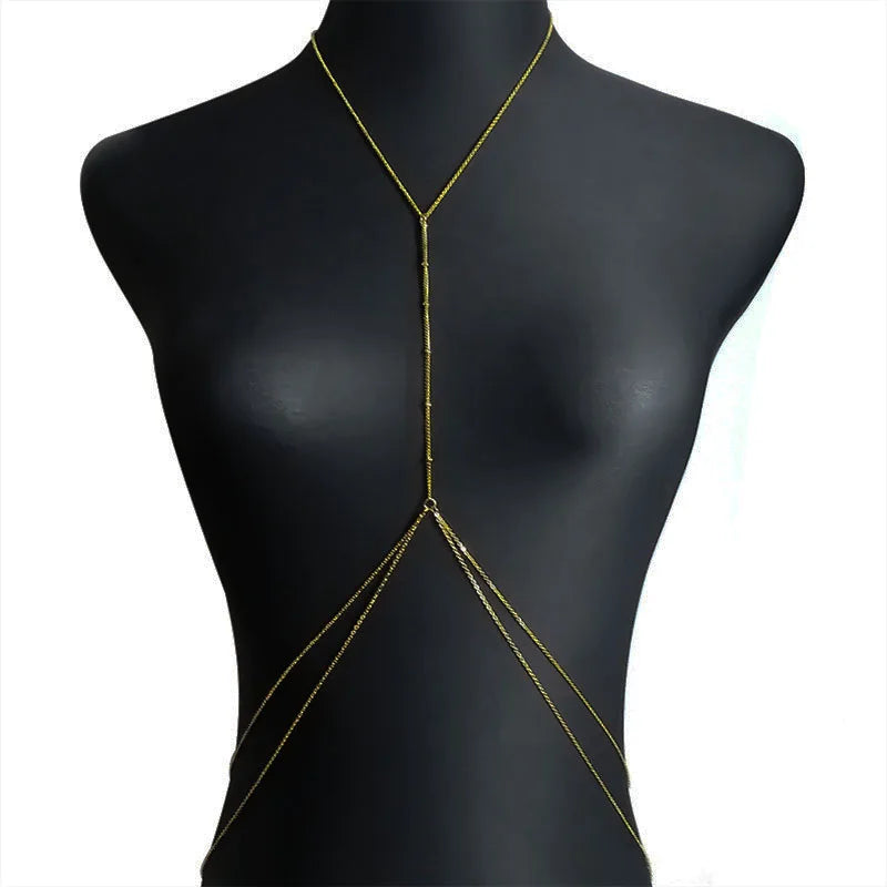 Stainless Steel Body Jewelry Bikini Belly Chain for Women