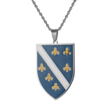 Bosnia Herzegovina Pendant Necklace Women Stainless Steel Chain