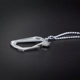 Stainless Steel Bottle Opener Necklace with English Letter Pendant