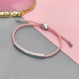 Engrave Metal ID Plate Bracelets Stainless Steel Blank