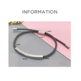 Engrave Metal ID Plate Bracelets Stainless Steel Blank
