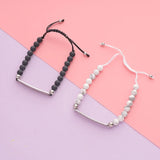 Stainless Steel Bracelet Blank Set, Beaded Bracelet (5pcs)