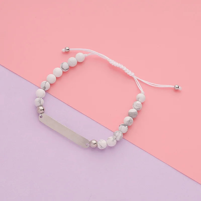 Stainless Steel Bracelet Blank Set, Beaded Bracelet (5pcs)