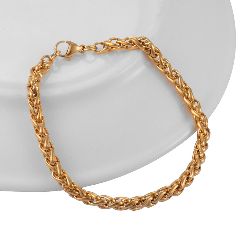 Men's Stainless Steel Chain Bracelet Classic Style