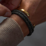 Men's Stainless Steel Cuff Bracelet Geometric Design Jewelry