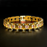 Stainless Steel Bracelet Rhinestone Bangle Personalized Accessories SEC88