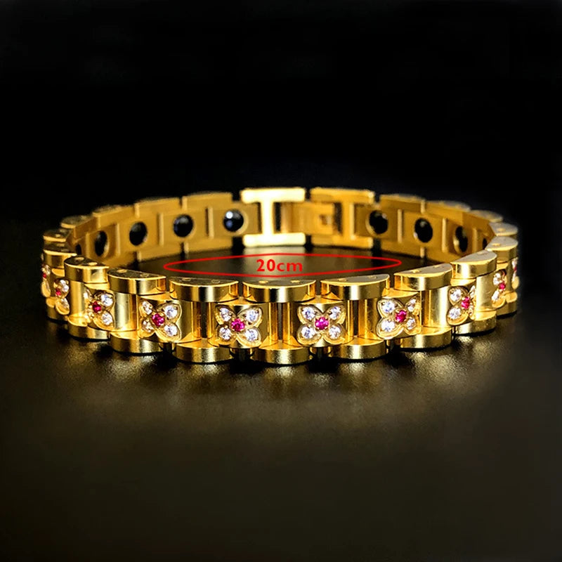Stainless Steel Bracelet Rhinestone Bangle Personalized Accessories SEC88