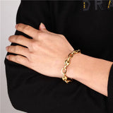 Stainless Steel Bracelet Cuff Charms Jewelry for Women