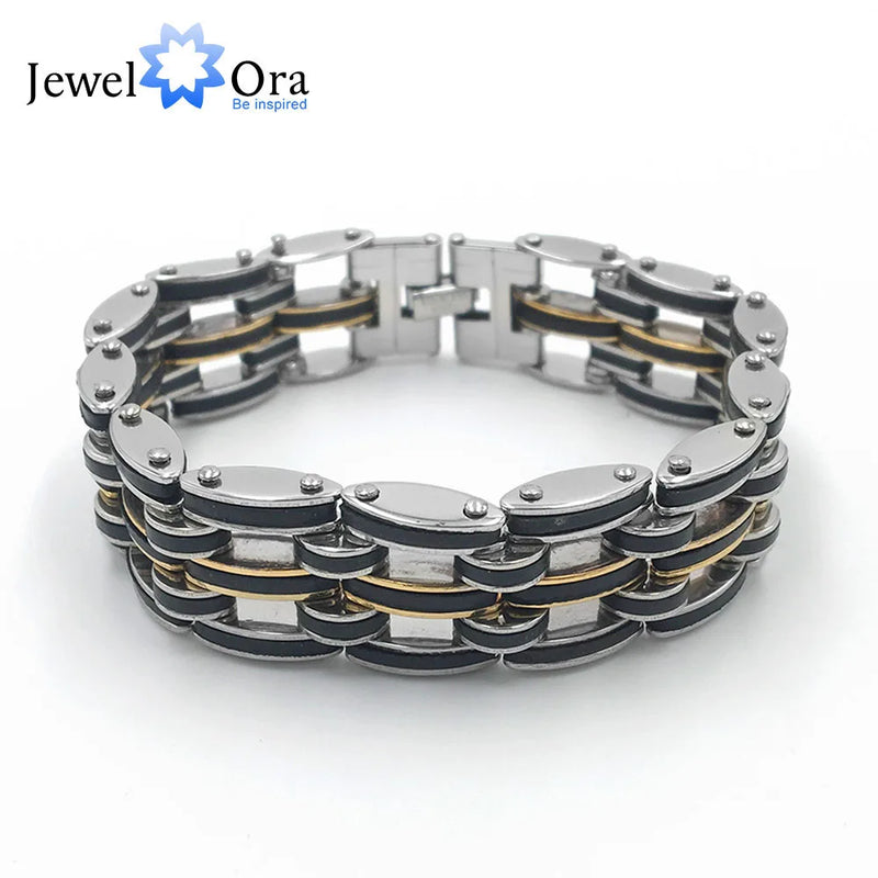 Men's Stainless Steel Bracelet Chain&Link 2018