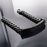 Men's Stainless Steel Link Chain Bracelet ID Bangle Cuban Jewelry
