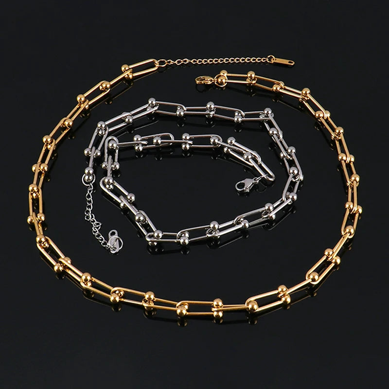 Women's Stainless Steel Chain Bracelet Vintage Party Jewelry