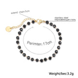 Stainless Steel Beads Bracelet Chain Jewelry 2021 Trend