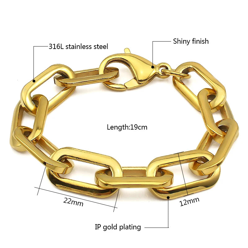 Stainless Steel Wide Bracelet for Women Men Hollow Bridal Wedding Party Jewelry