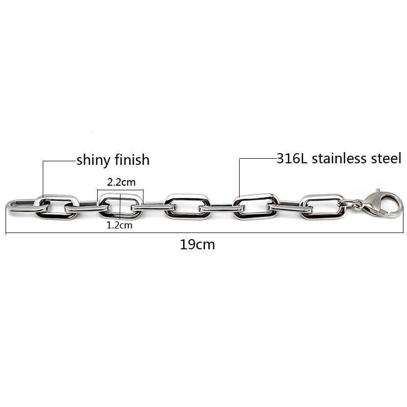 Stainless Steel Wide Bracelet for Women Men Hollow Bridal Wedding Party Jewelry