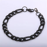 Men's Gun/Gold 9MM Stainless Steel Bracelet Rock Pulseira Masculina