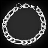 Men's Gun/Gold 9MM Stainless Steel Bracelet Rock Pulseira Masculina