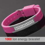 Stainless Steel Bracelet Men Wrist Band Rudder Silicone Sport Wristband Bangle
