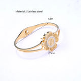 Stainless Steel Charm Bracelet Men Women Classic Jewelry Gift