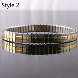 Stainless Steel Slim Metal Chain Style Italian Charms Bracelet