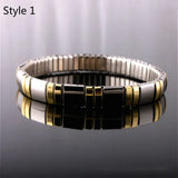 Stainless Steel Slim Metal Chain Style Italian Charms Bracelet