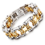 Punk Wind Men's Bike Bracelet Stainless Steel Jewelry