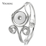 Snap Button Stainless Steel Bracelet for Women Men