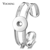Snap Button Stainless Steel Bracelet for Women Men