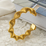 Stainless Steel Bead Bracelet Women Men Jewelry Charm Bangle Accessory