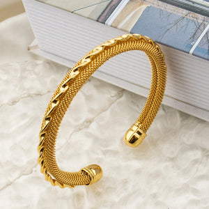 Stainless Steel Bead Bracelet Women Men Jewelry Charm Bangle Accessory