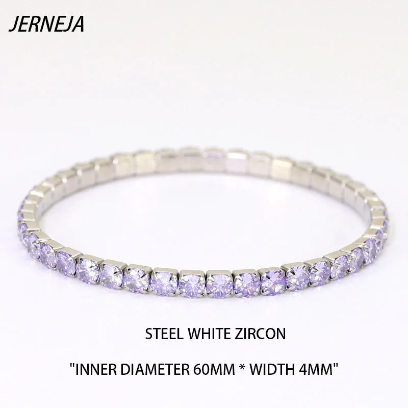 Women's Stainless Steel Diamond Bracelet