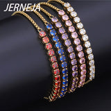 Women's Stainless Steel Tennis Bracelet, Diamond Colorfast