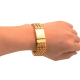 Men's Stainless Steel Bracelet Woven Texture Bayonet Mechanical Punk Hip-hop