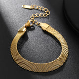Stainless Steel Mesh Link Bracelet Hand Chain