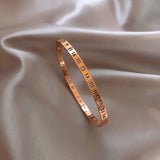 Roman Numeral Stainless Steel Bracelet for Women