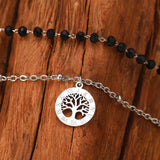 Vintage Tree of Life Beaded Chain Bracelet