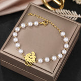 Anime Cartoon Stainless Steel Pendant Bracelet for Women