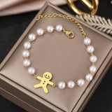 Anime Cartoon Stainless Steel Pendant Bracelet for Women